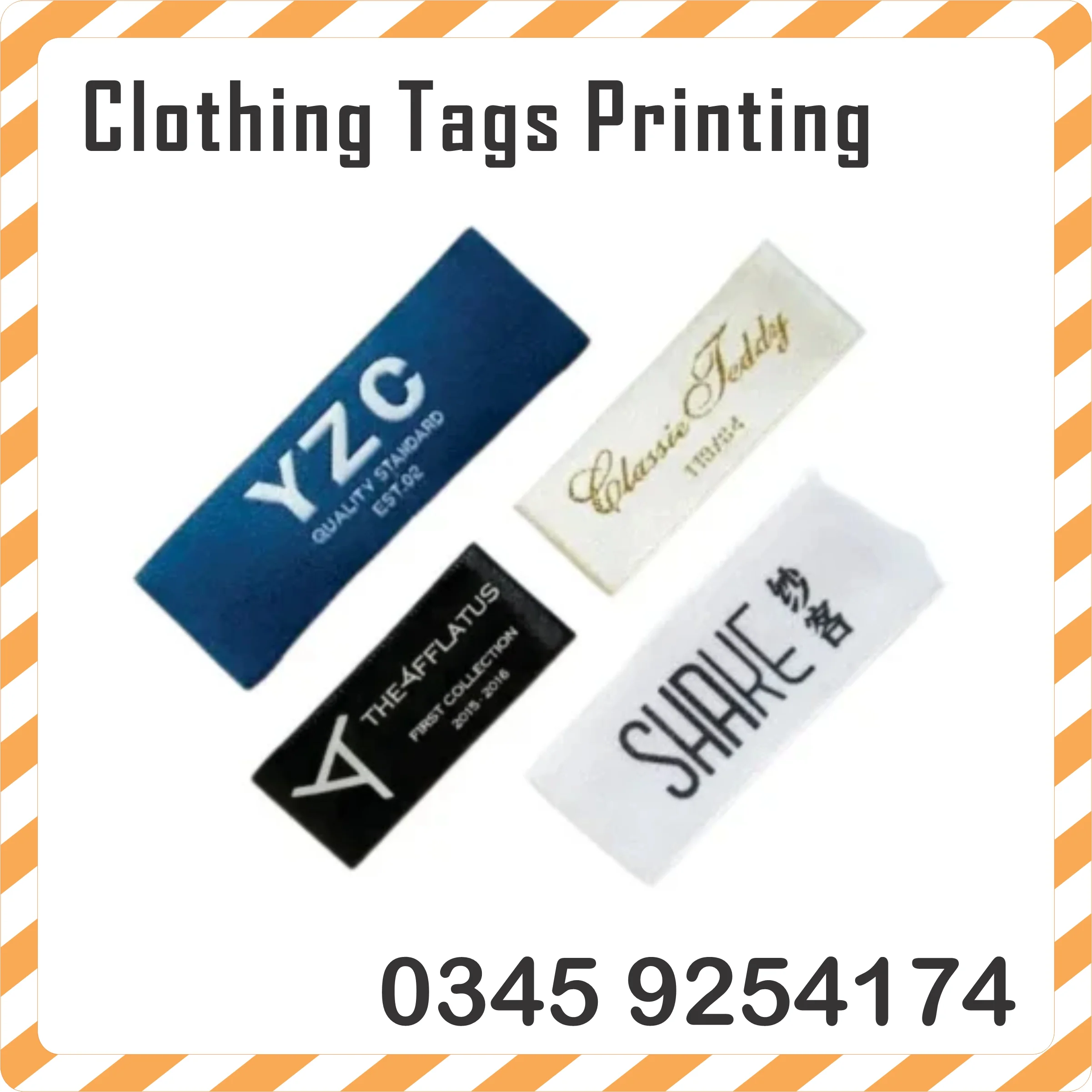 Clothing Tags Printing In Peshawar
