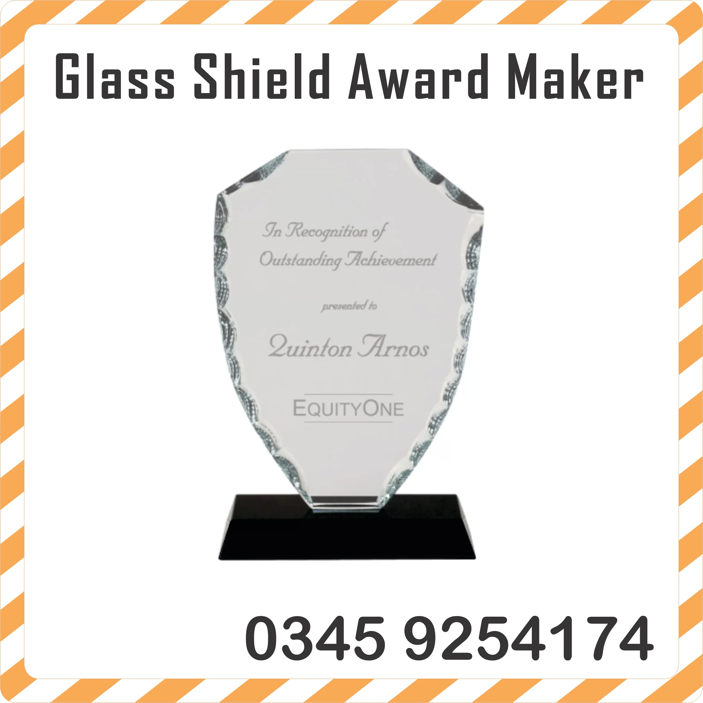 Glass Shield Award Maker