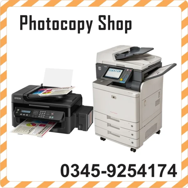 Photocopy Services online in Peshawar & Nowshera Pakistan